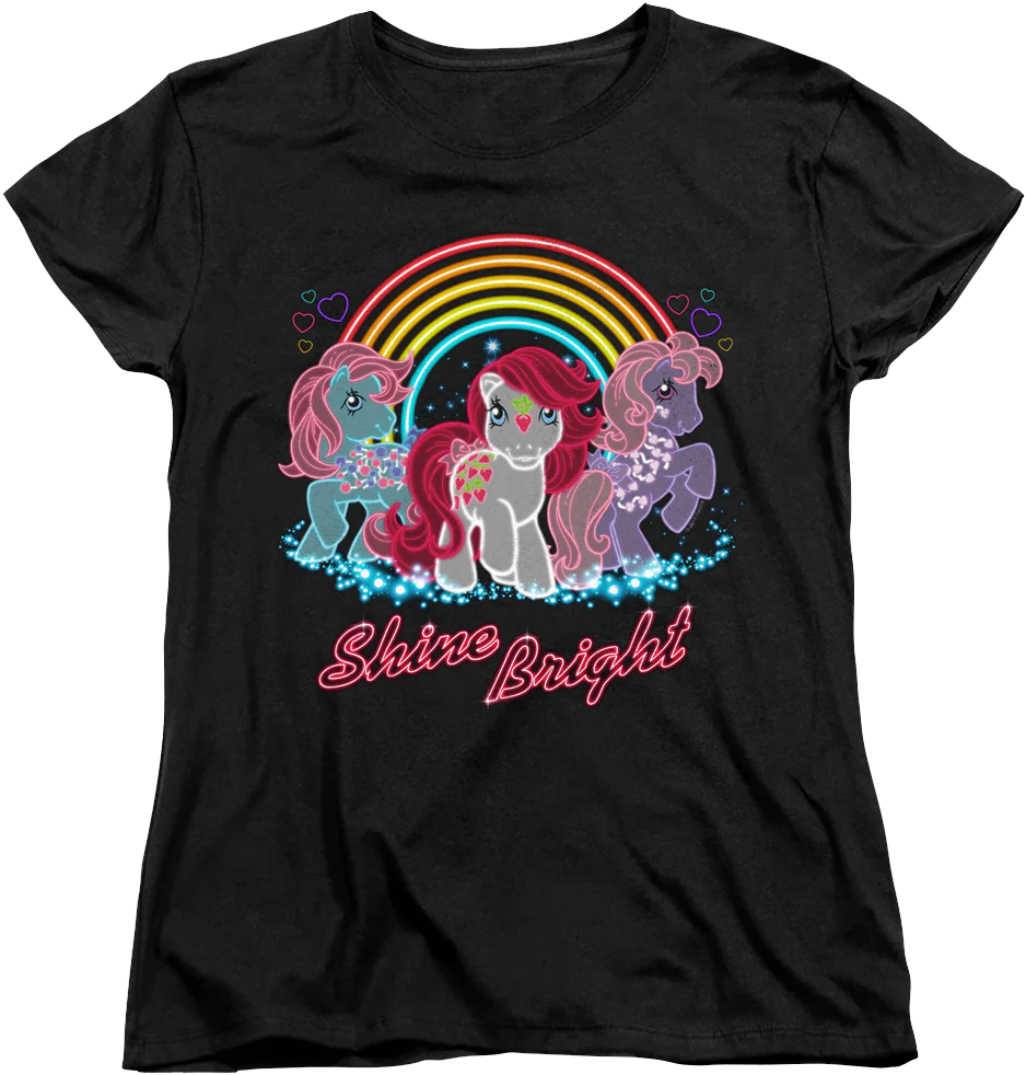 Womens Shine Bright My Little Pony Shirt