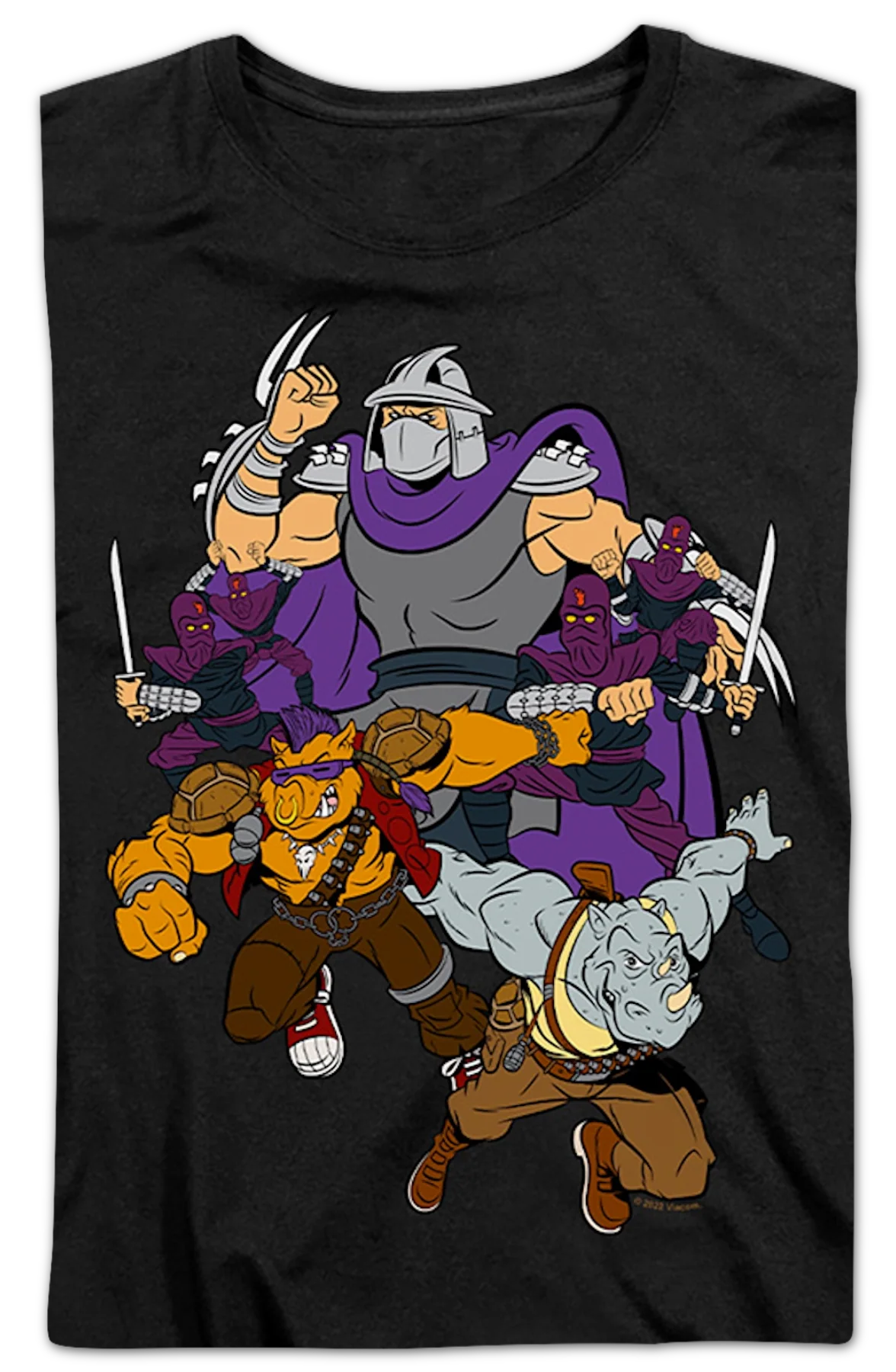 Womens Shredder And Foot Clan Teenage Mutant Ninja Turtles Shirt - Image 2