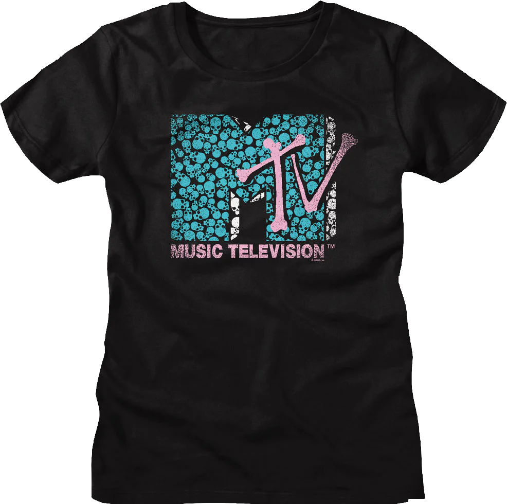 Womens Skulls Logo MTV Shirt