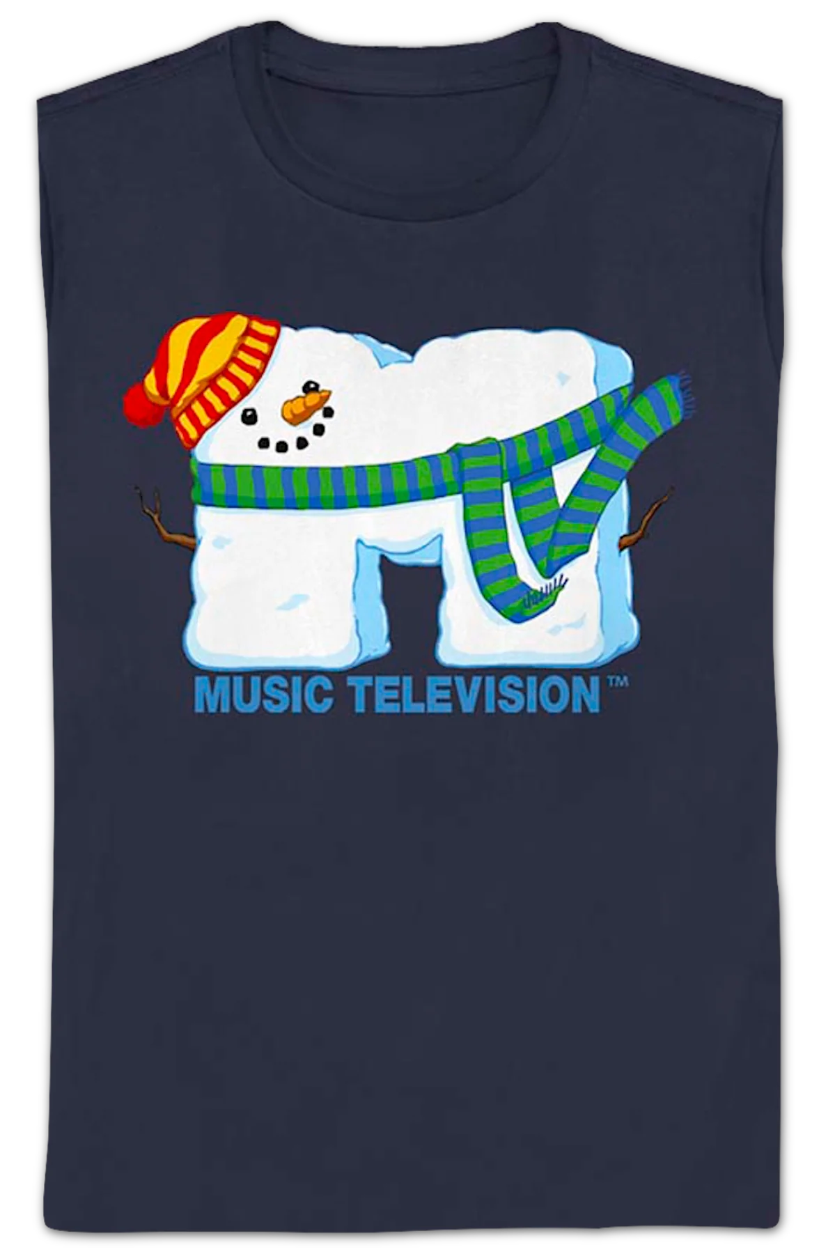 Womens Snowman Logo MTV Shirt - Image 2