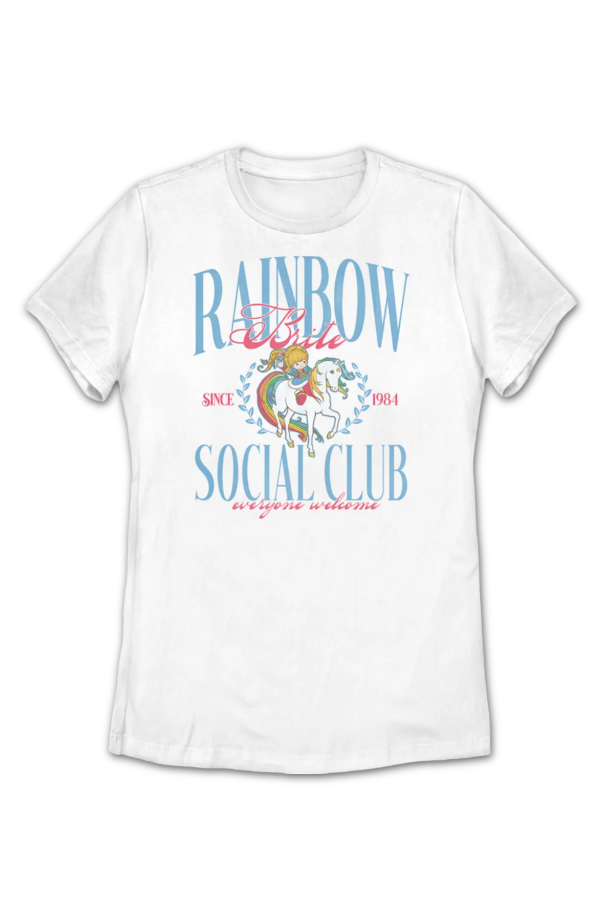 Womens Social Club Since 1984 Rainbow Brite Shirt - Image 2