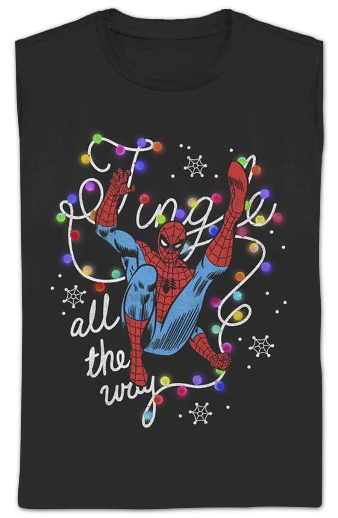 Womens Spider-Man Tingle All The Way Marvel Comics Shirt - Image 2