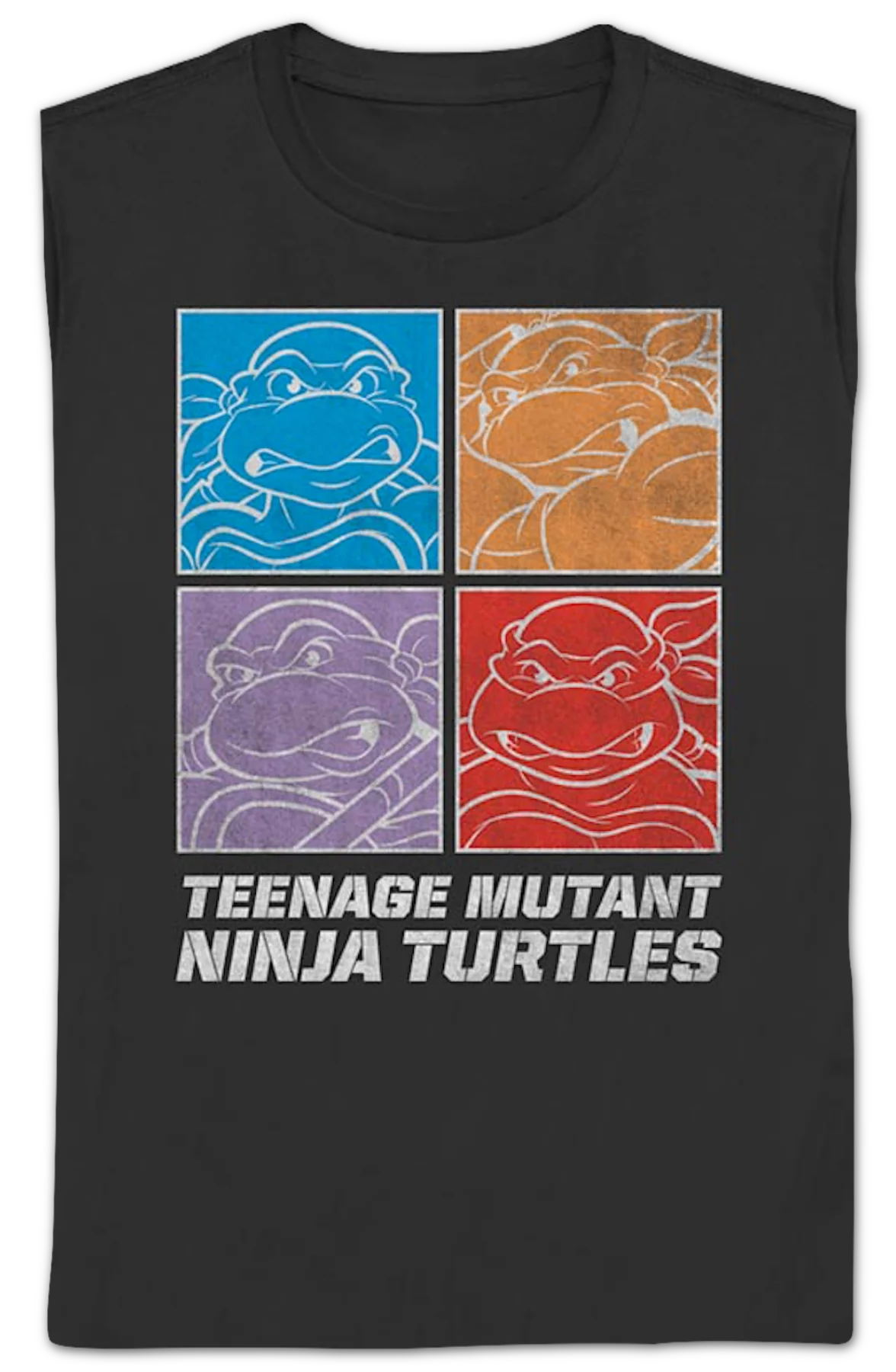 Womens Square Outlines Teenage Mutant Ninja Turtles Shirt - Image 2