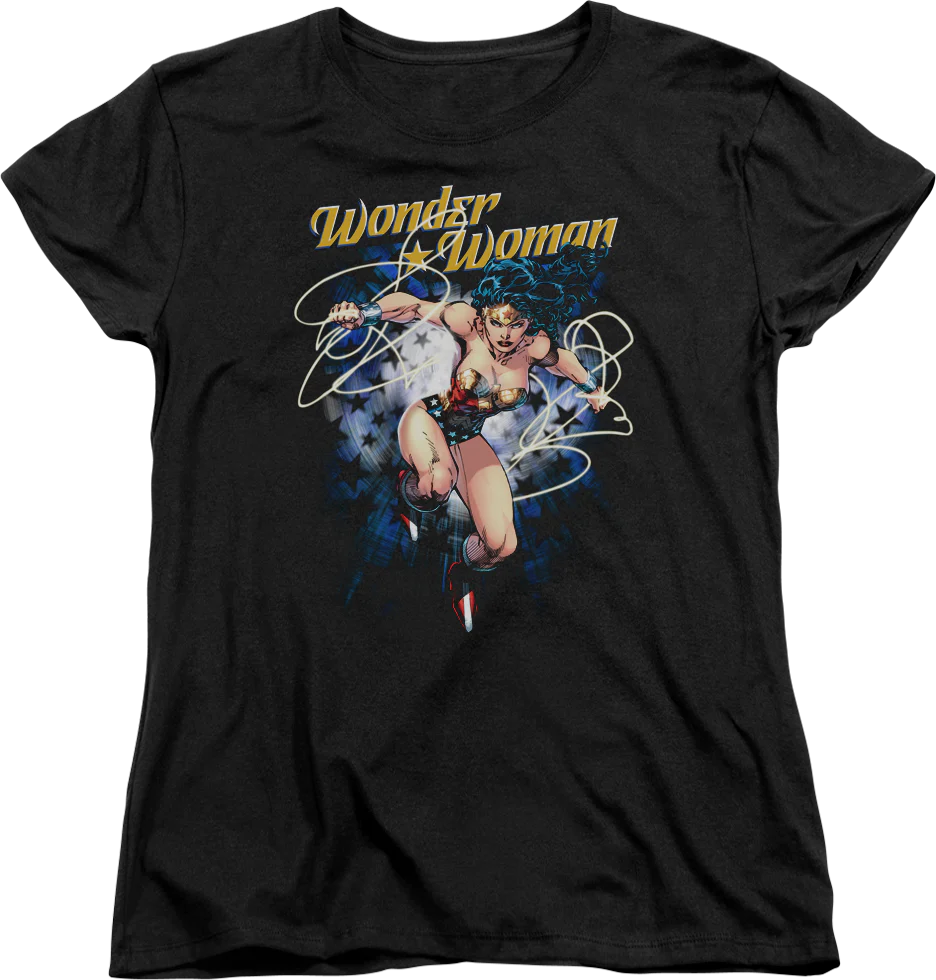 Womens Starburst Wonder Woman Shirt