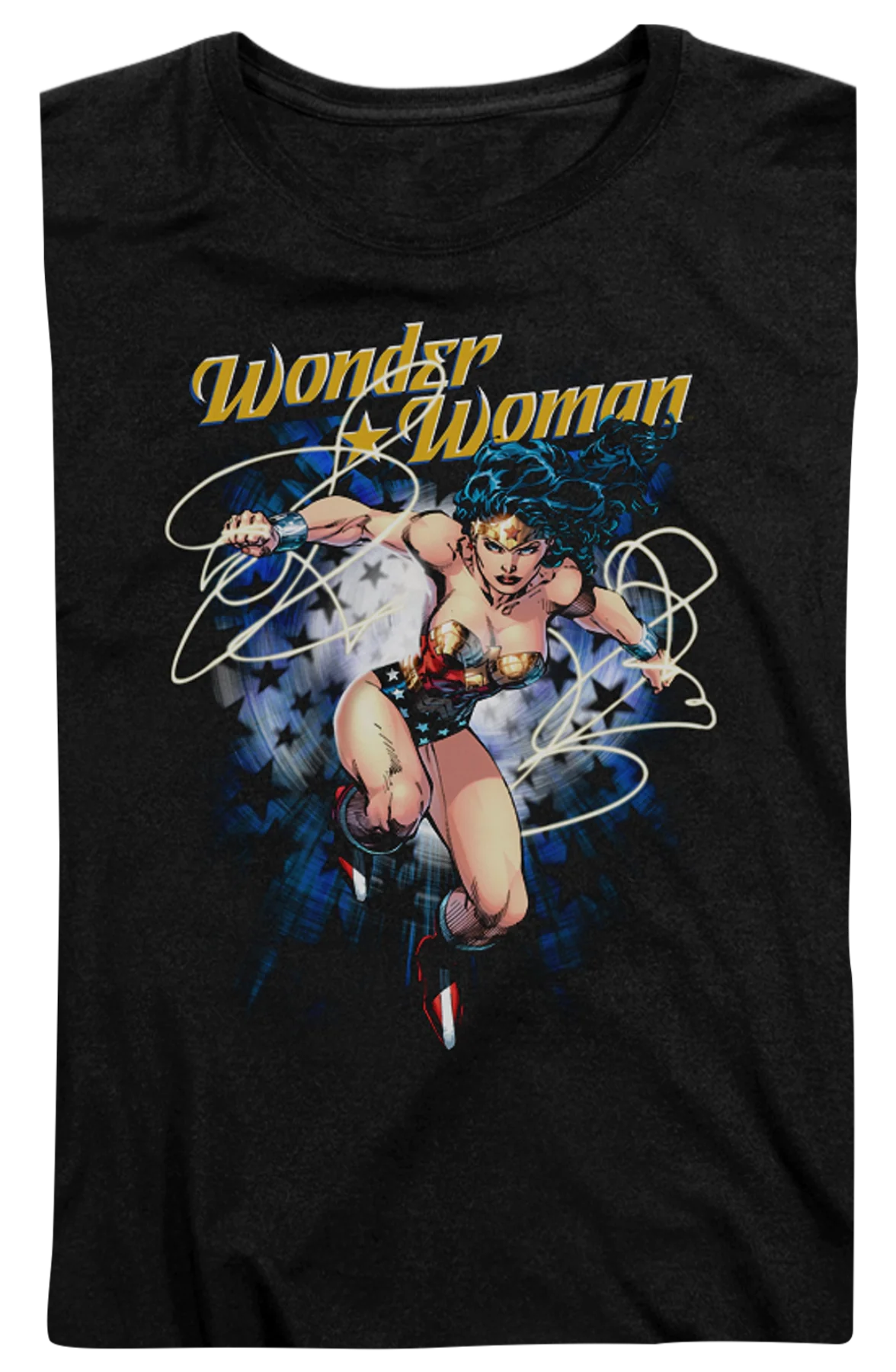 Womens Starburst Wonder Woman Shirt - Image 2