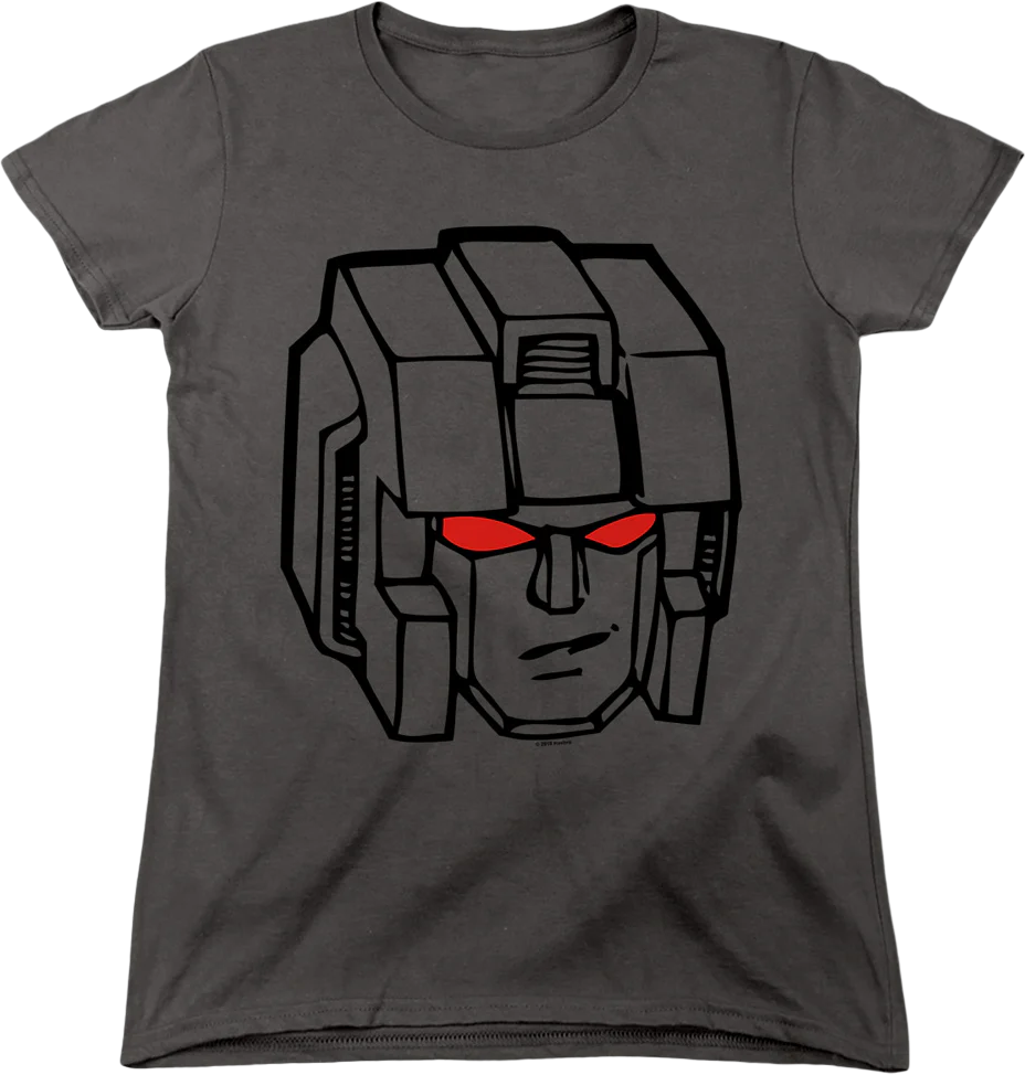 Womens Starscream Head Shot Transformers Shirt