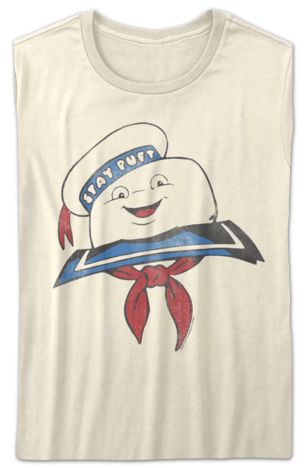 Womens Stay Puft Marshmallow Man Real Ghostbusters Shirt - Image 2