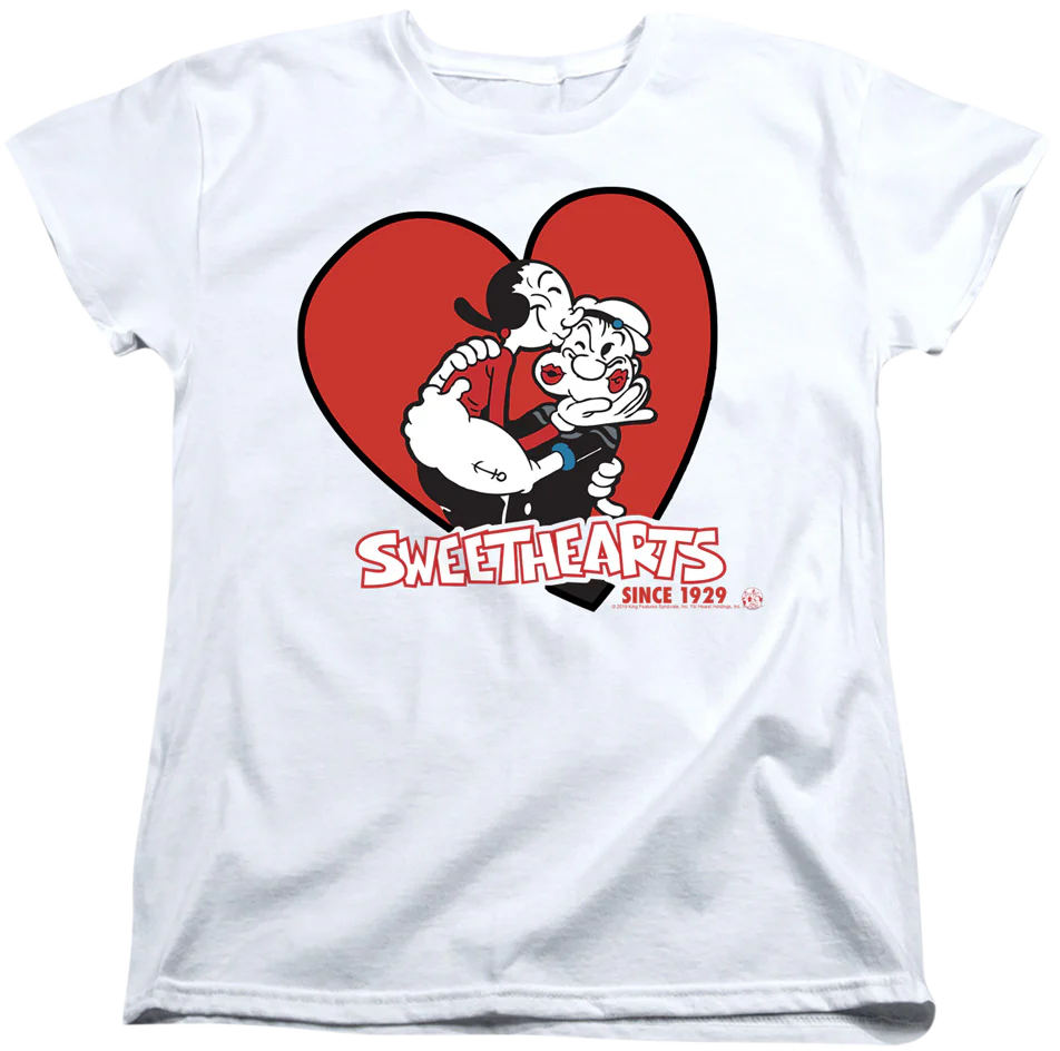 Womens Sweethearts Olive Oyl and Popeye Shirt