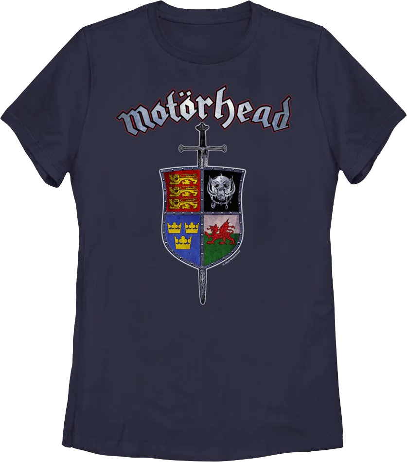 Womens Sword & Shield Crest Motorhead Shirt