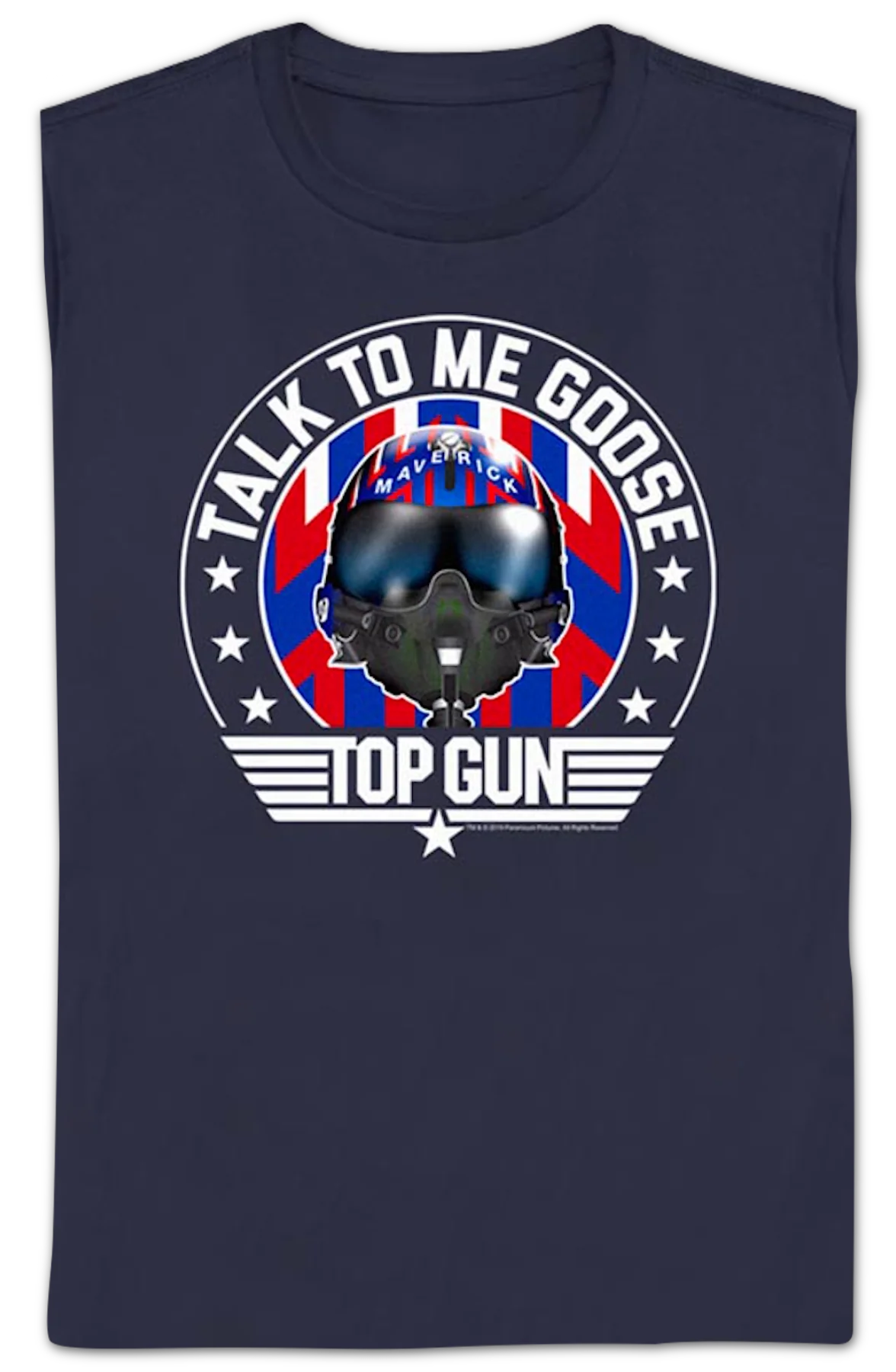 Womens Talk To Me Goose Helmet Top Gun Shirt - Image 2