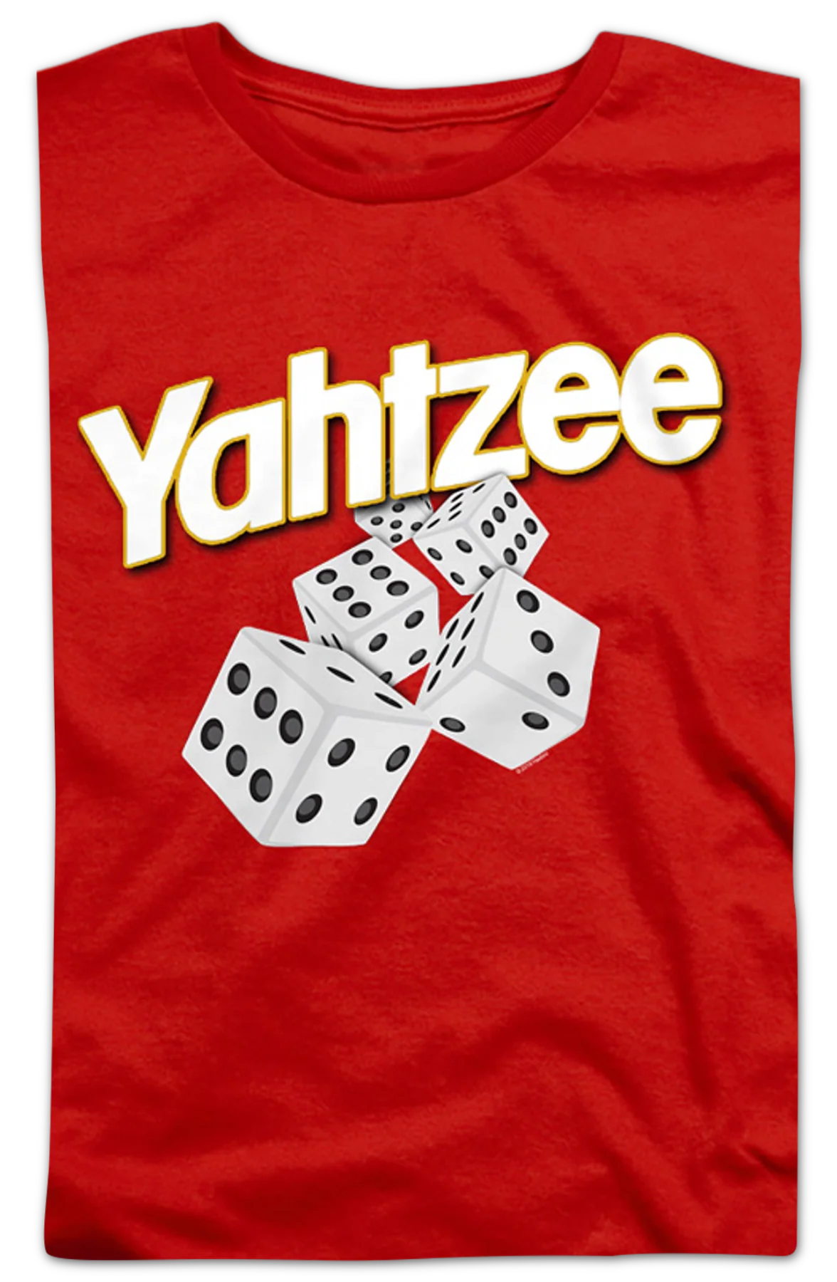 Womens The Fun Game That Makes Thinking Fun Yahtzee Shirt - Image 2