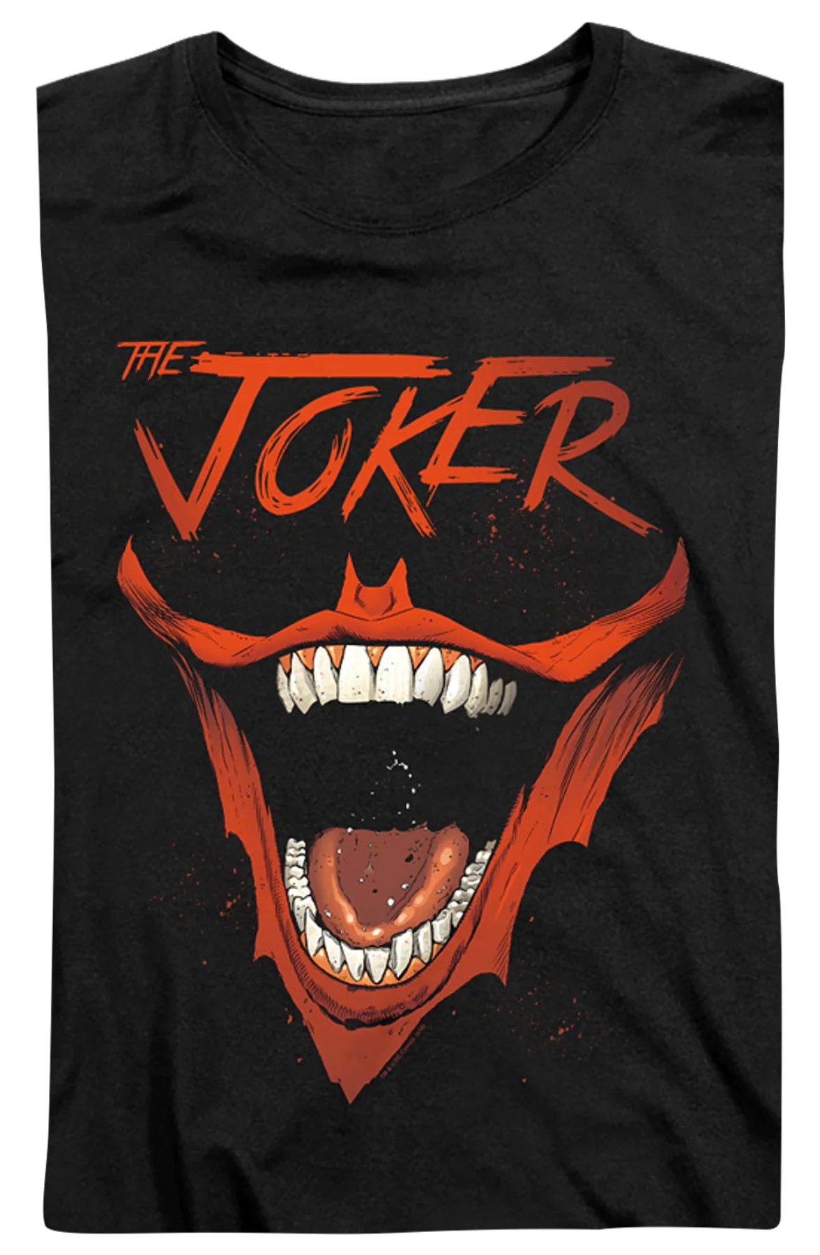 Womens The Joker Bat-Shaped Smile DC Comics Shirt - Image 2