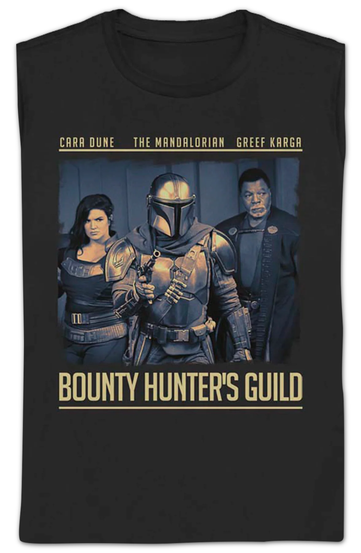 Womens The Mandalorian Bounty Hunter's Guild Star Wars Shirt - Image 2
