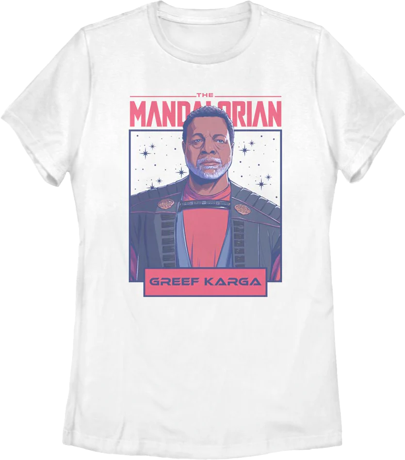 Womens The Mandalorian Galaxy Greef Karga Star Wars Shirt