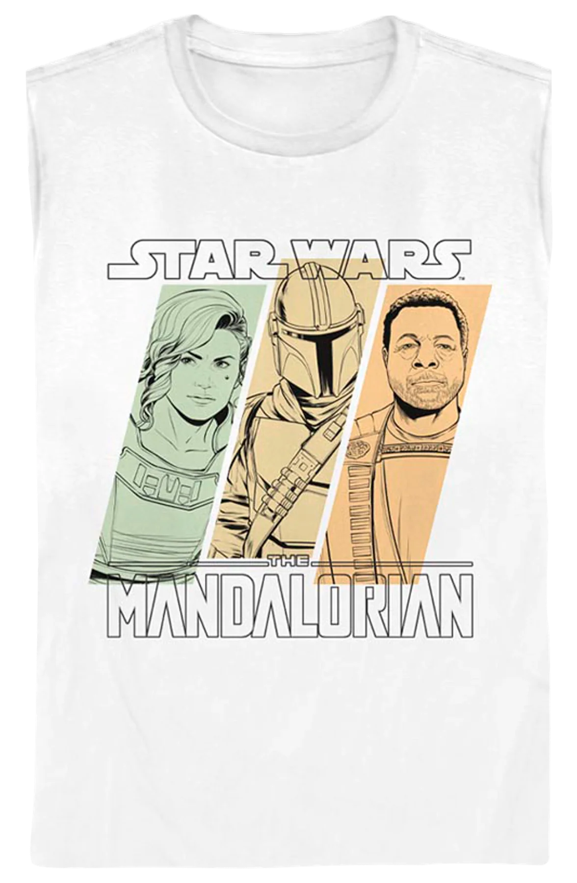 Womens The Mandalorian Sketches Star Wars Shirt - Image 2
