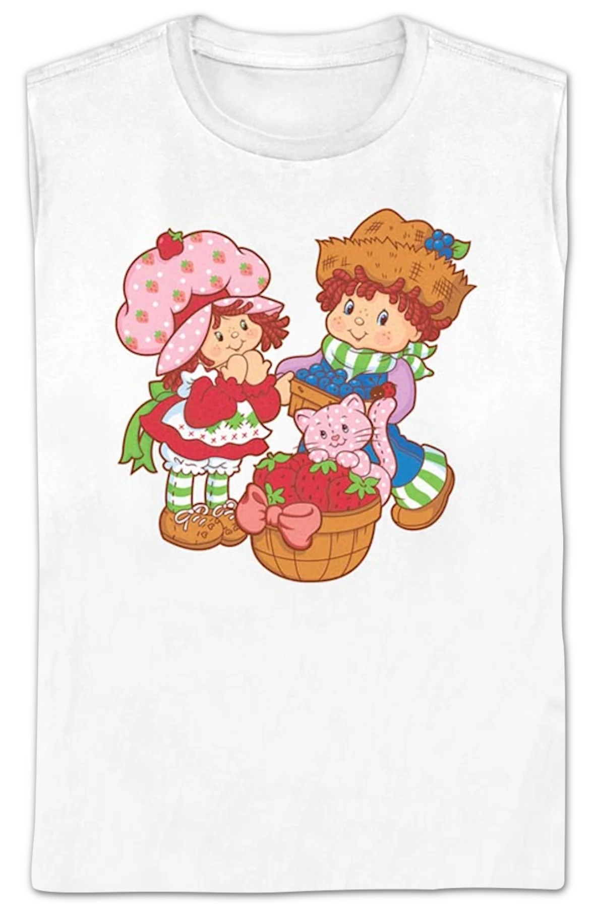 Womens Three Friends Strawberry Shortcake Shirt - Image 2
