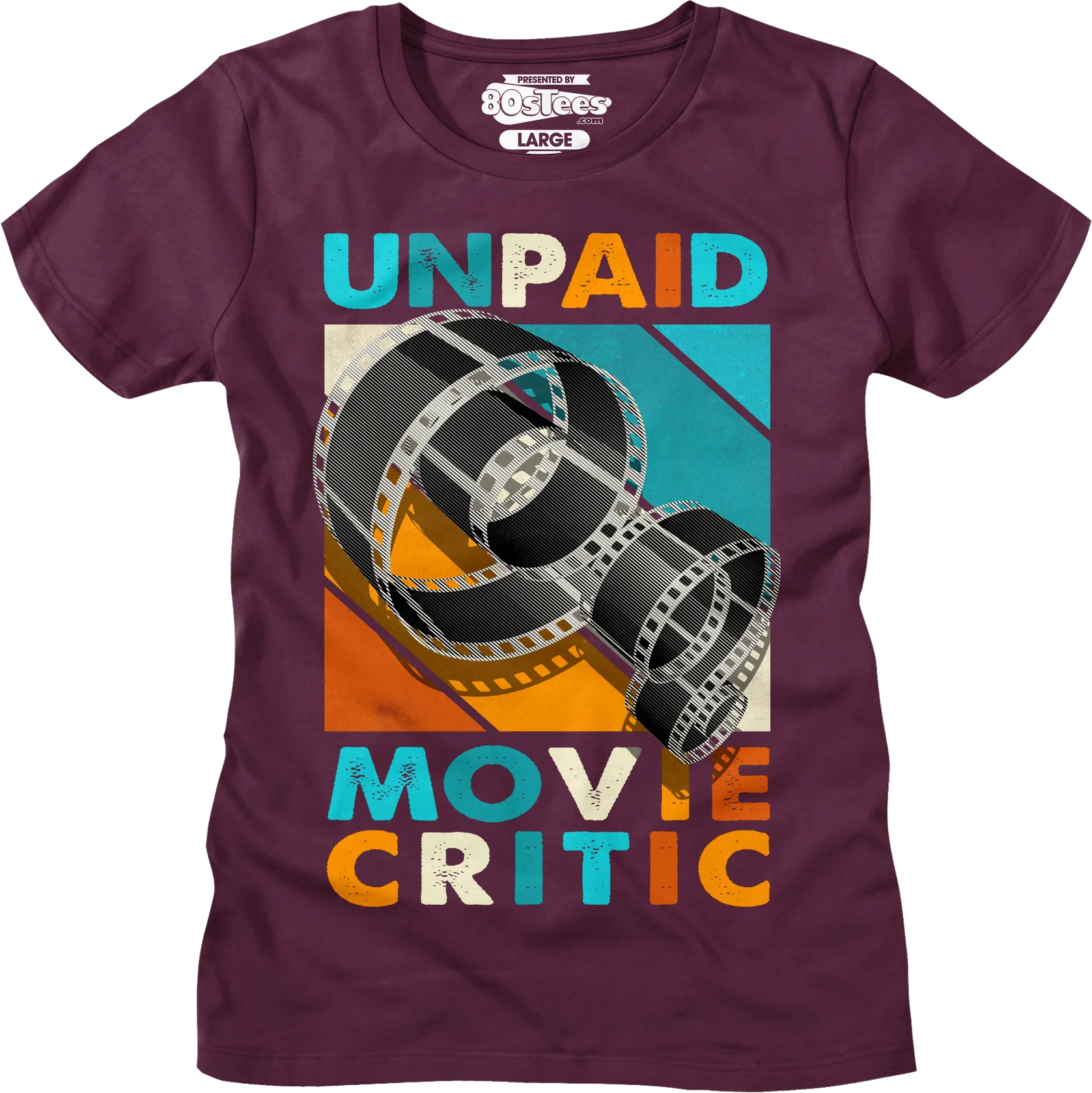 Womens Unpaid Movie Critic Shirt - Image 3
