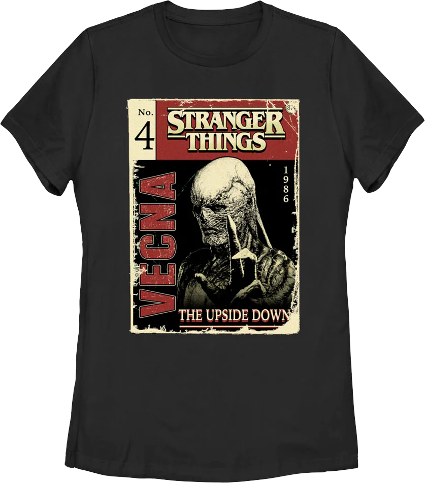 Womens Vecna Comic Book Cover Stranger Things Shirt