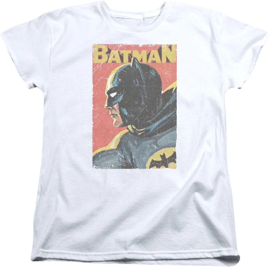 Womens Vintage Art Batman Shirt