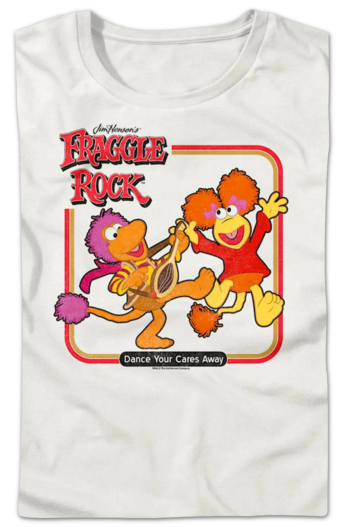 Womens Vintage Dance Your Cares Away Fraggle Rock Shirt - Image 2