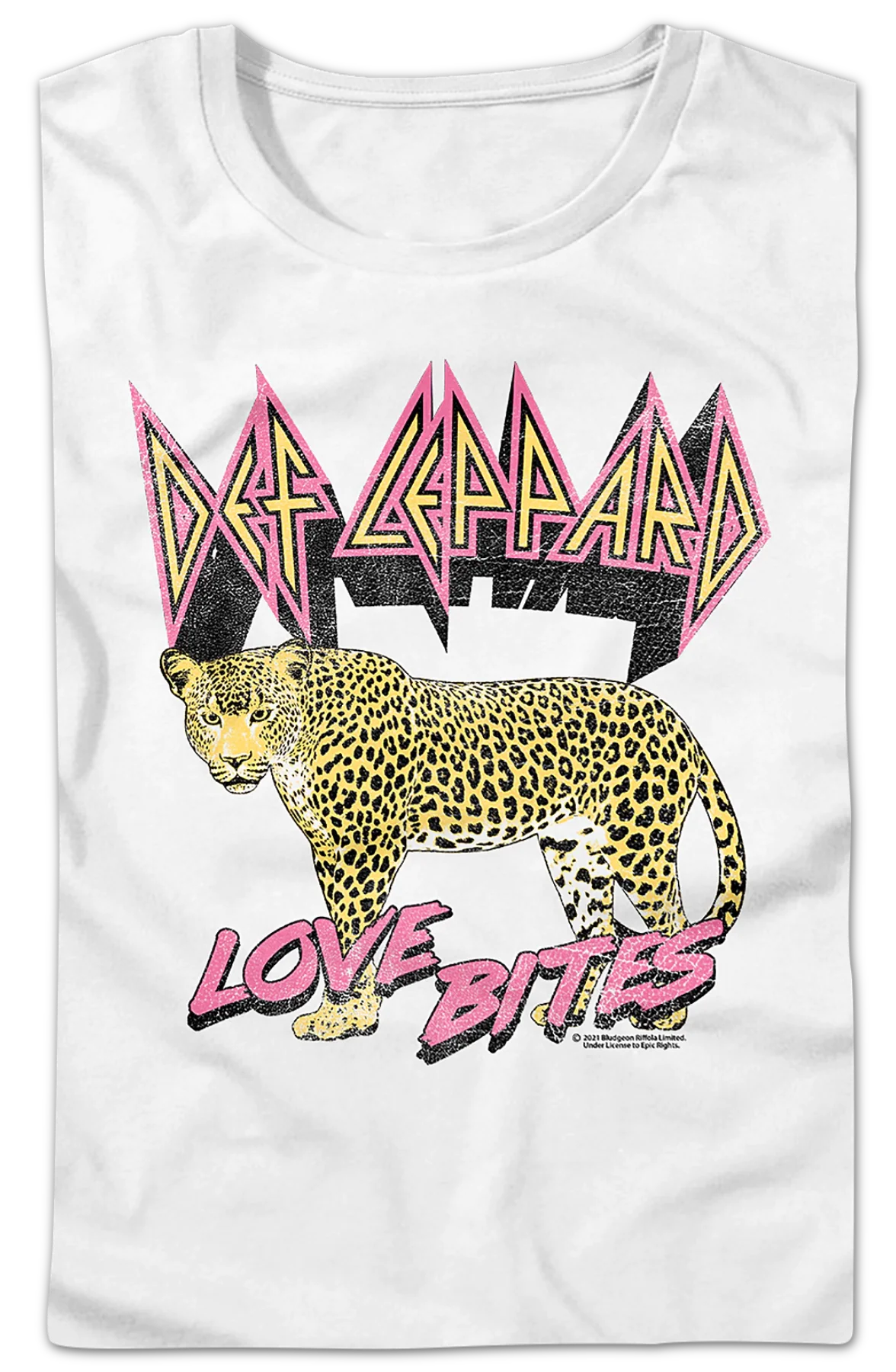 Womens Vintage Love Bites Def Leppard Shirt - Image 2