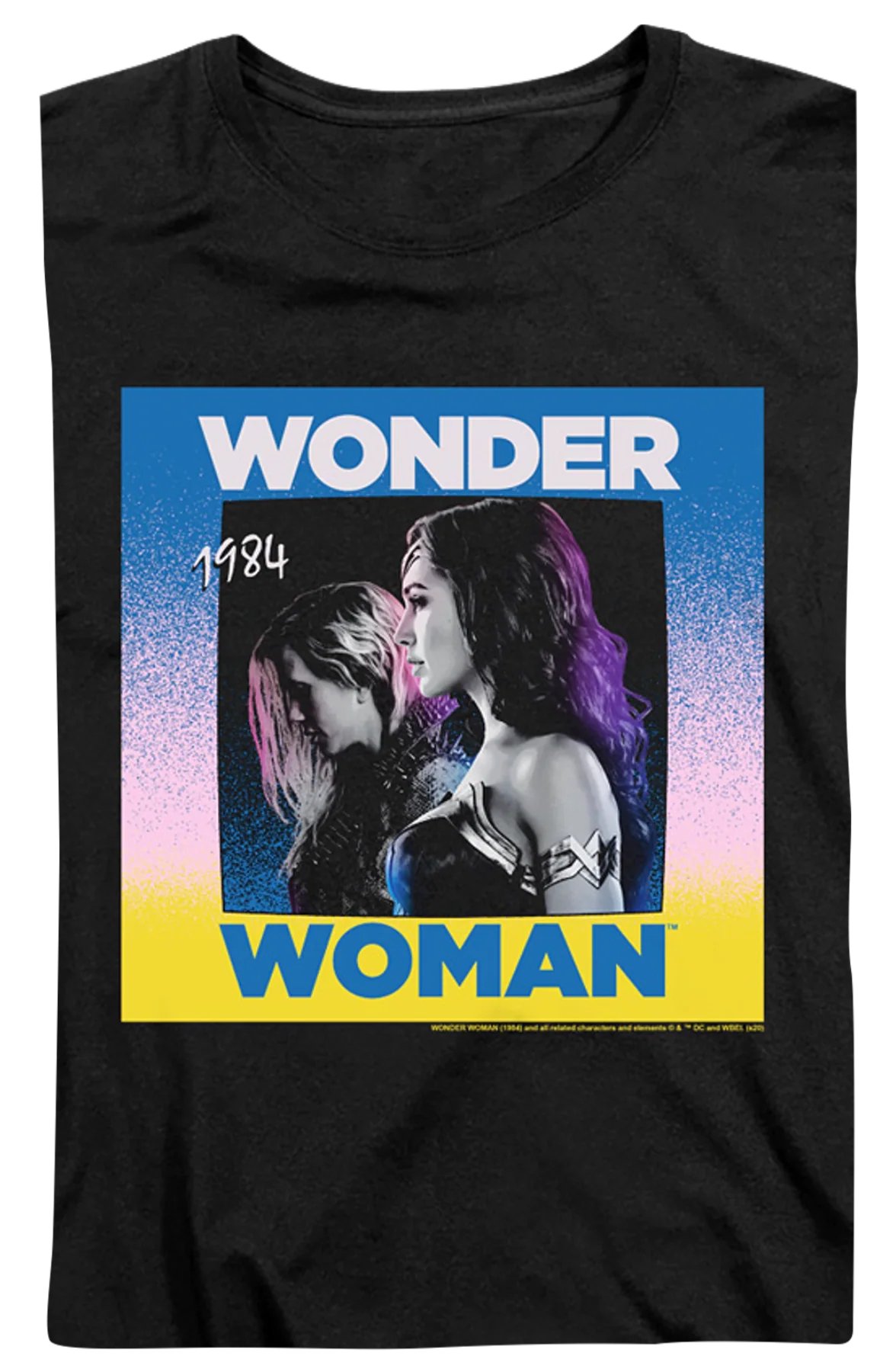 Womens Vintage Photo Wonder Woman 1984 Shirt - Image 2