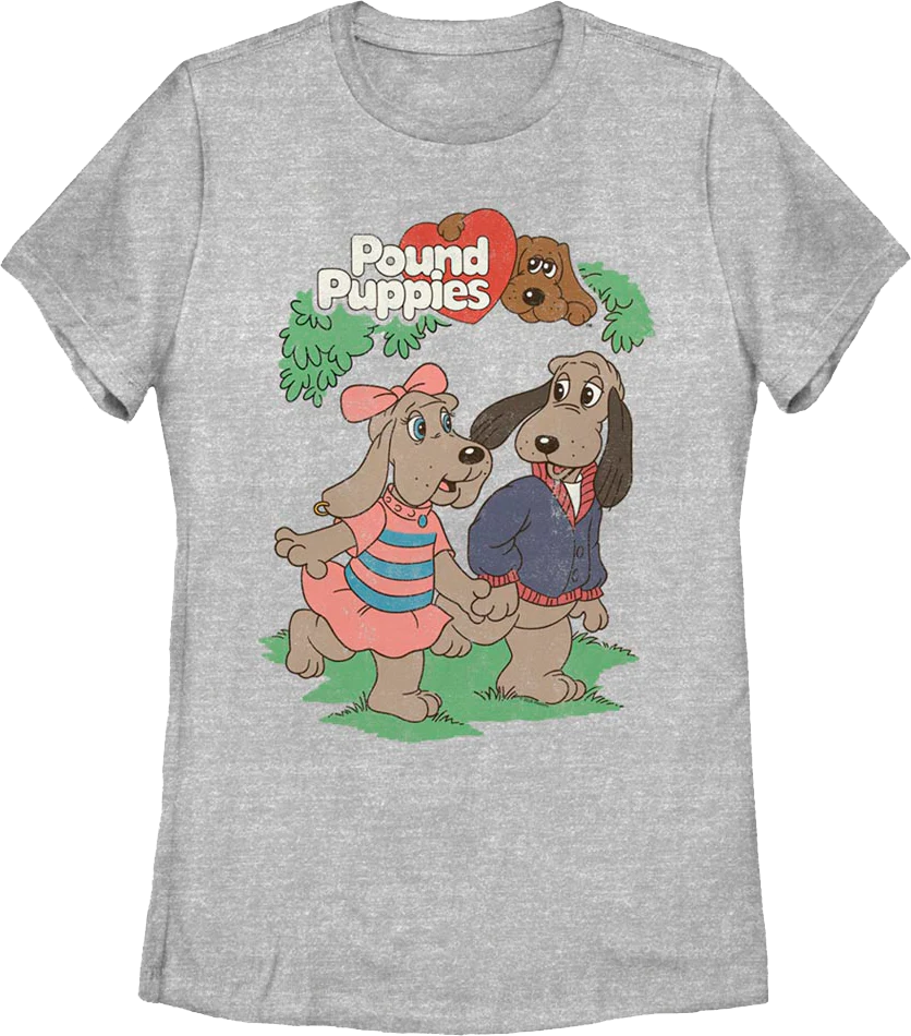 Womens Violet and Cooler Pound Puppies Shirt