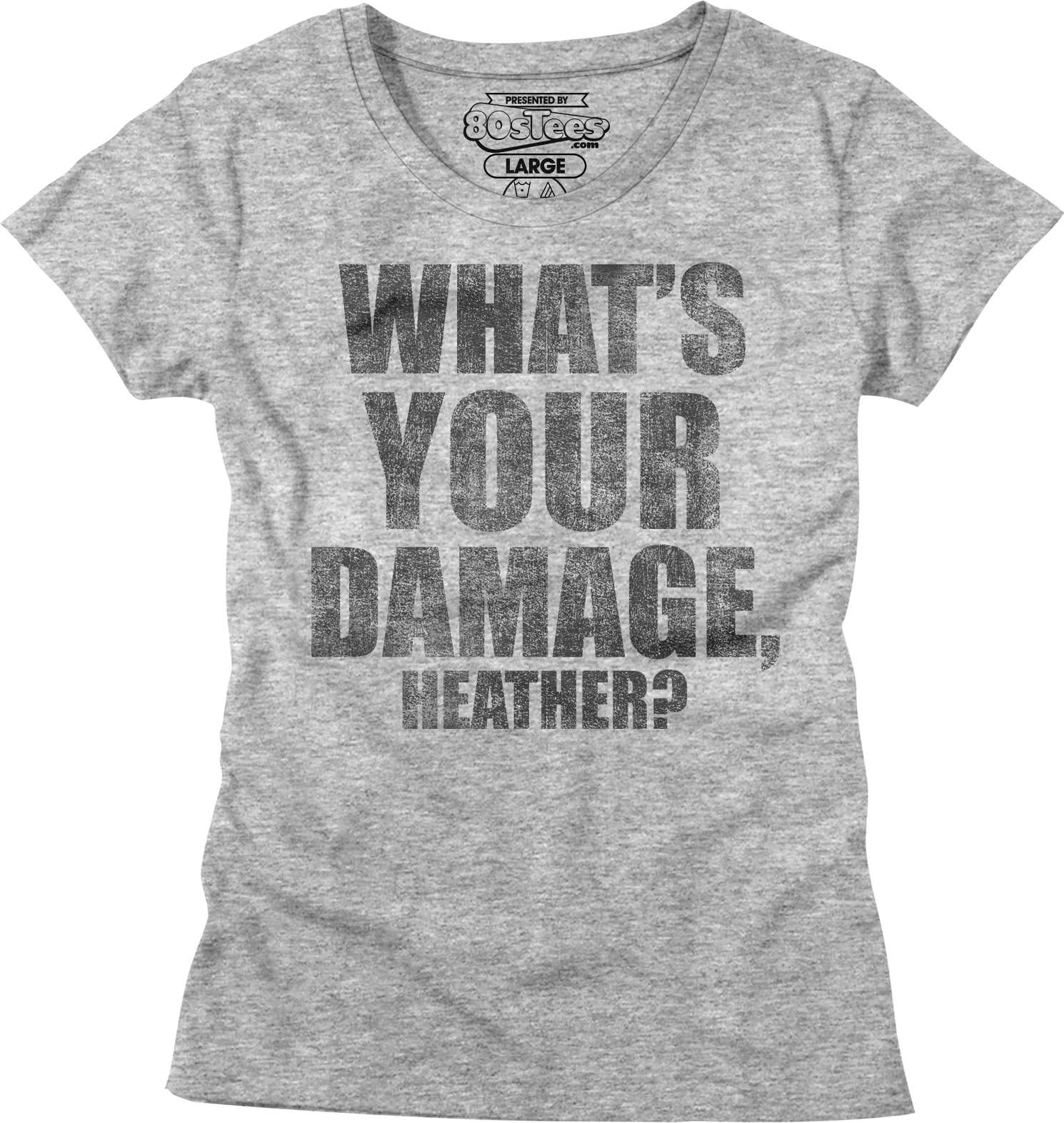 Womens What's Your Damage Heathers Shirt