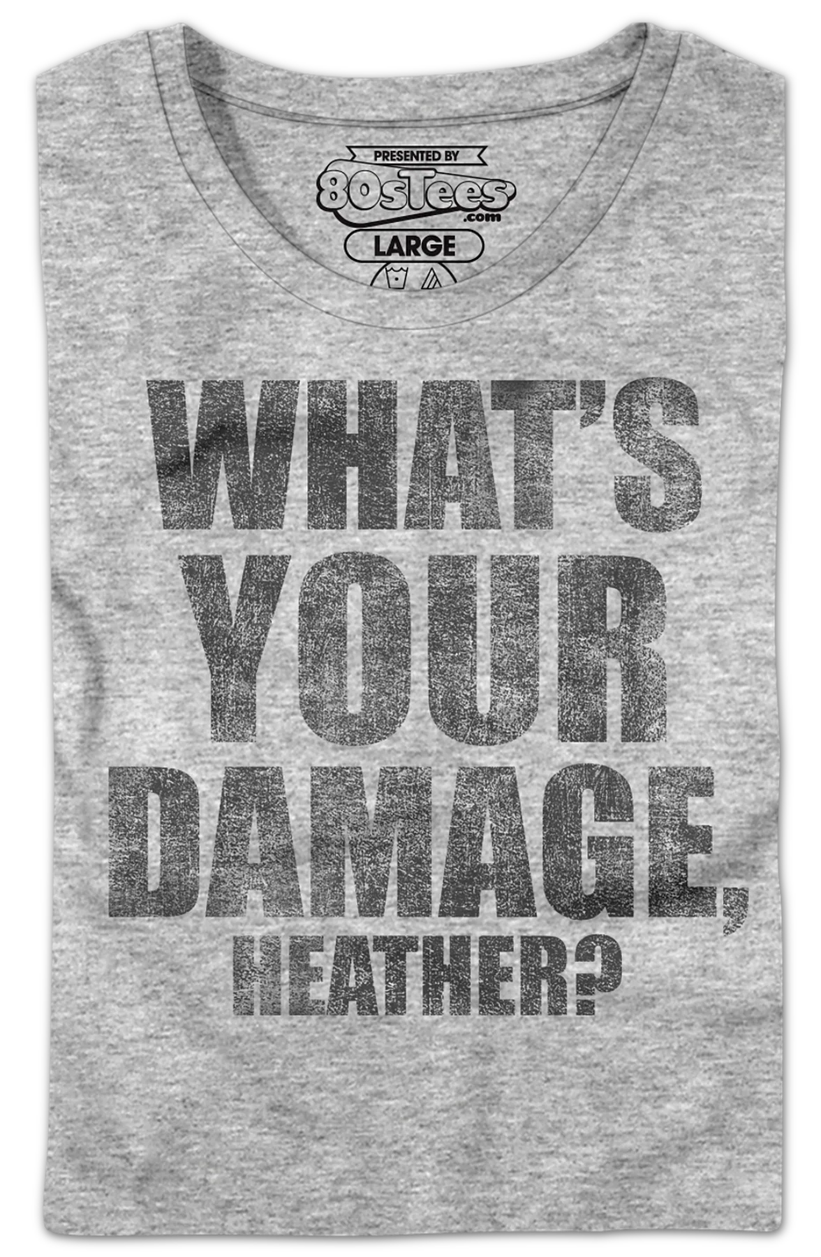 Womens What's Your Damage Heathers Shirt - Image 2