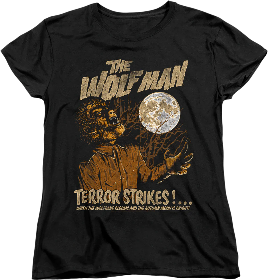 Womens Wolf Man Shirt