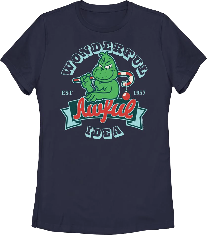 Womens Wonderful Awful Idea Dr. Seuss Shirt