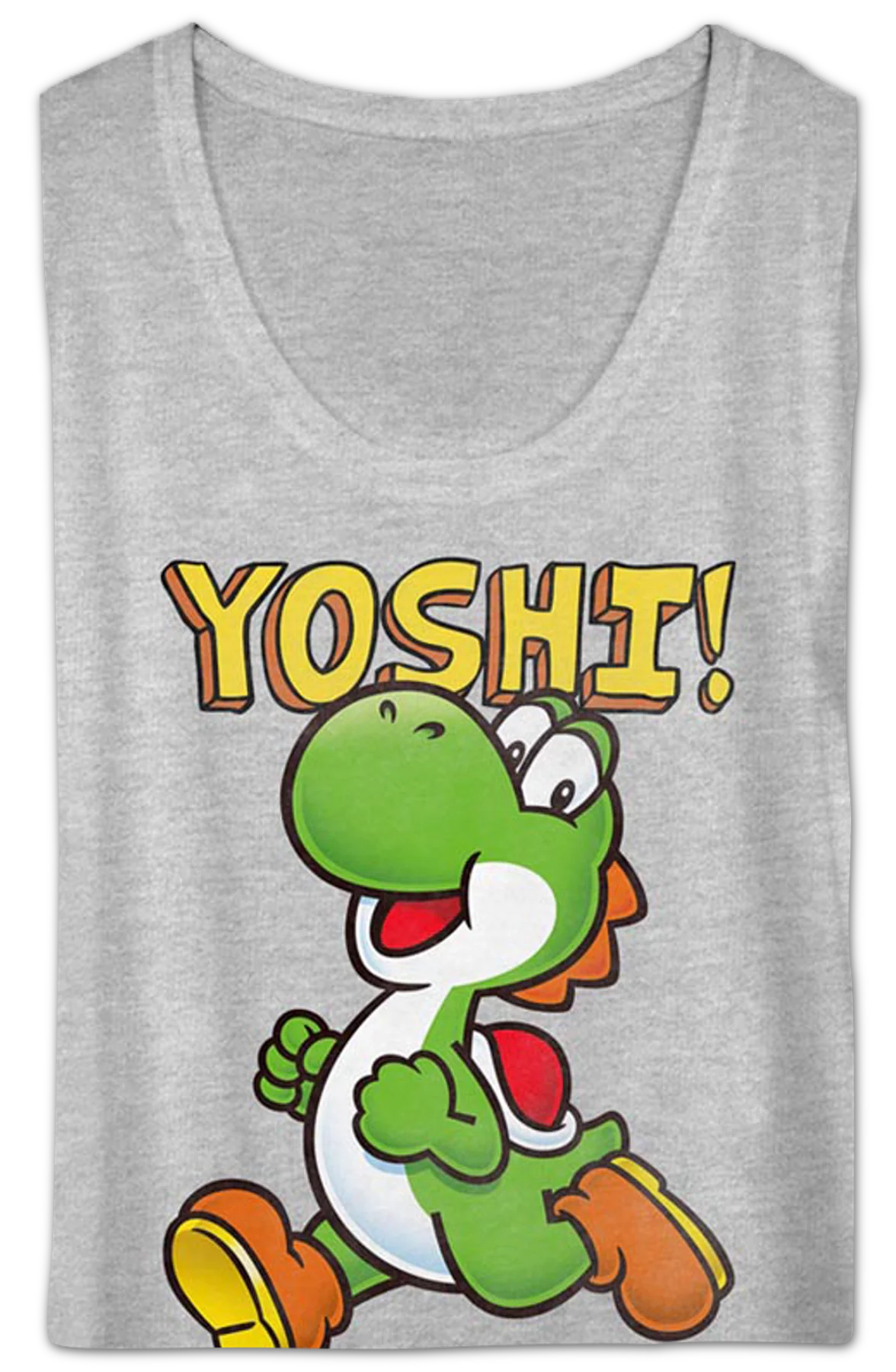 Womens Yoshi Super Mario Bros. Scoopneck Shirt - Image 2
