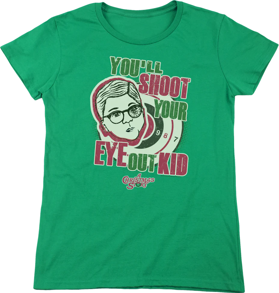Womens You'll Shoot Your Eye Out Christmas Story Shirt - Image 2