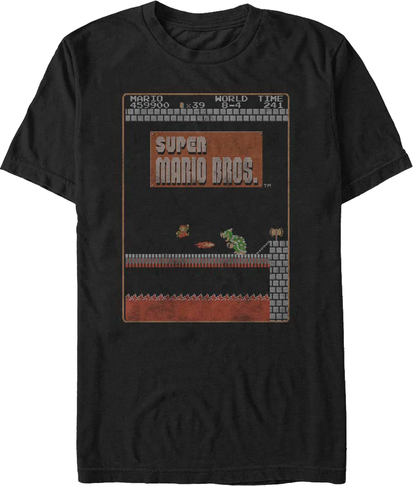 World 8-4 Super Mario Bros. T-Shirt
