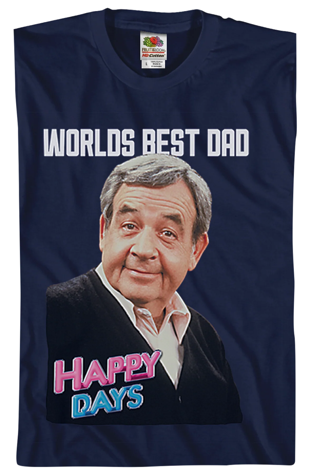World's Best Dad Happy Days T-Shirt - Image 2