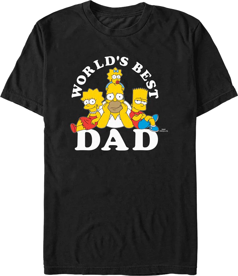 World's Best Dad Simpsons T-Shirt
