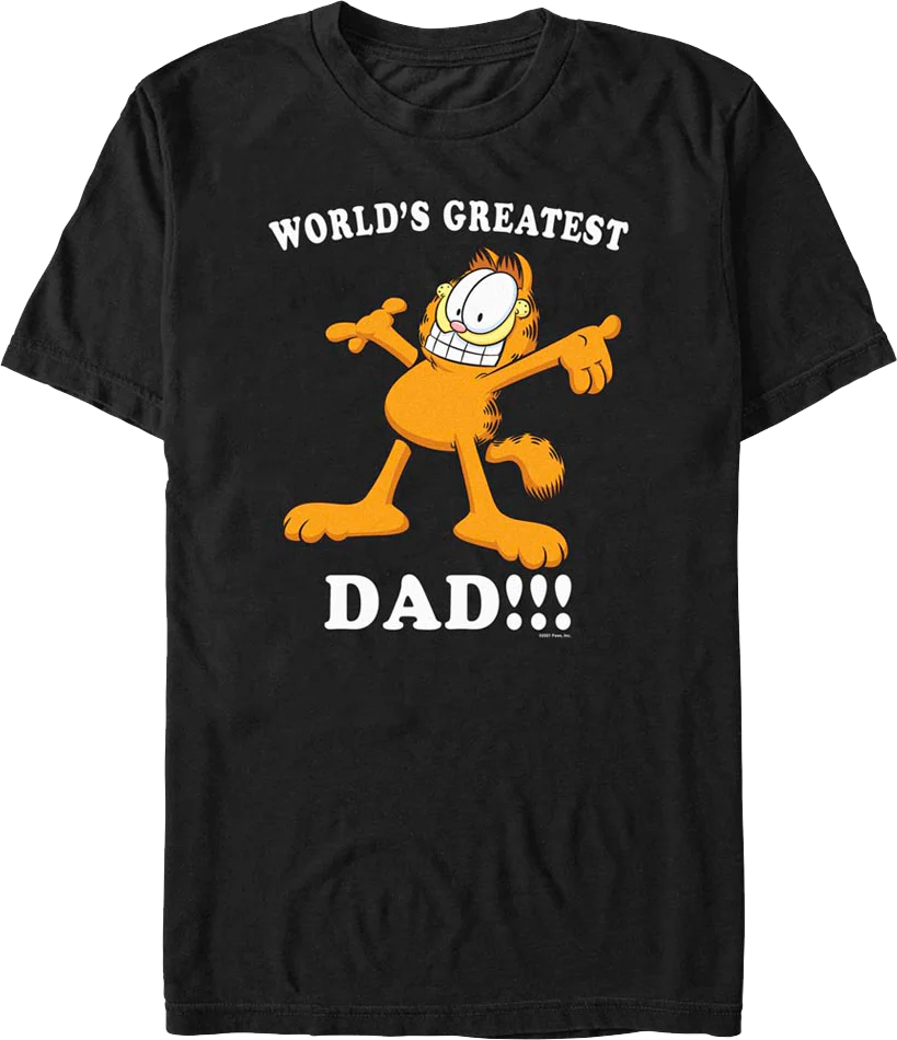 World's Greatest Dad Garfield T-Shirt