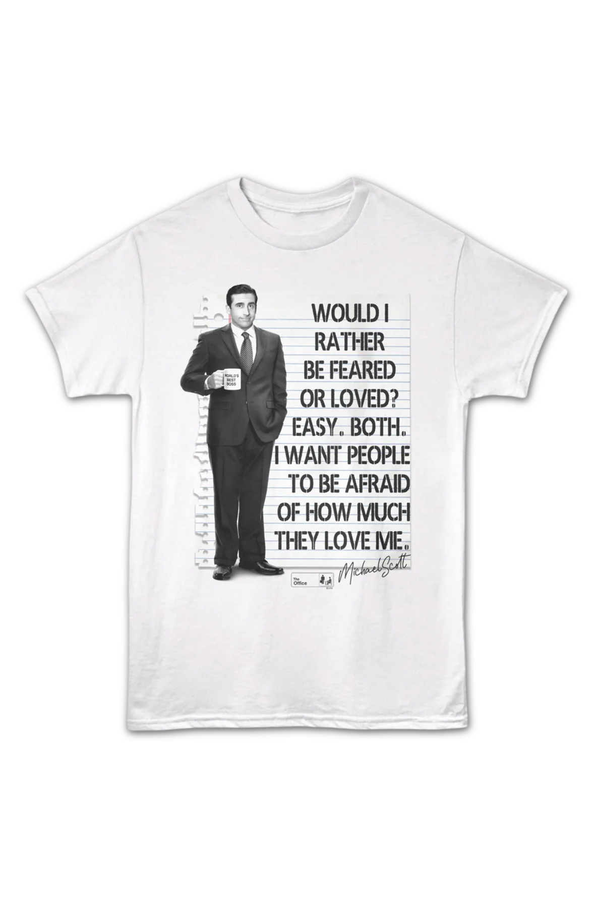 Would I Rather Be Feared Or Loved The Office T-Shirt - Image 2