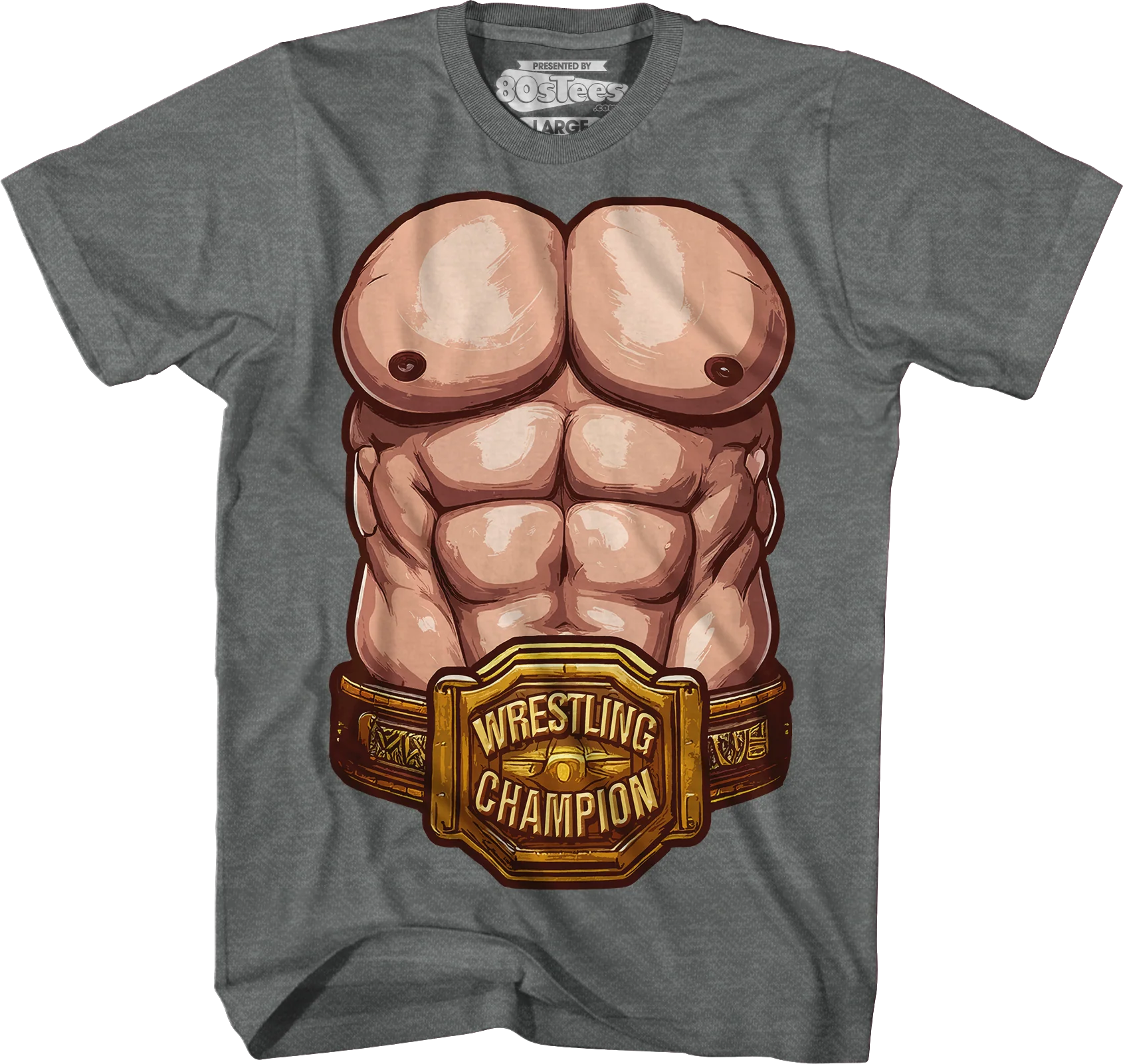 Wrestling Champion Abs T-Shirt - Image 7