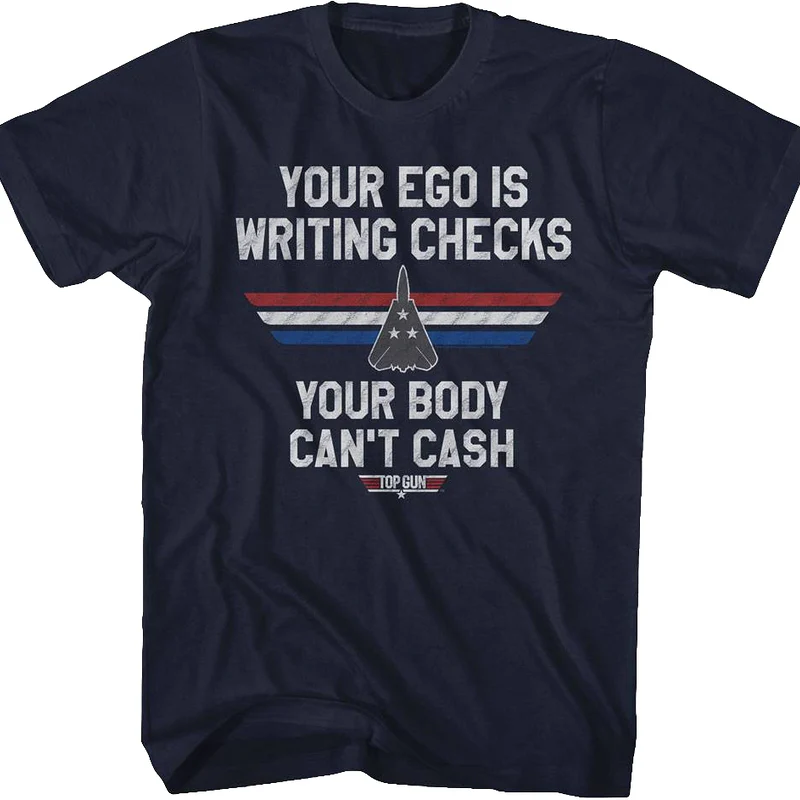 Writing Checks Top Gun T-Shirt