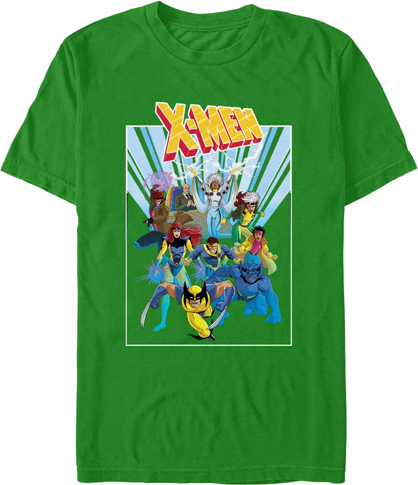 X-Men 90's Cartoon Cast Marvel Comics T-Shirt