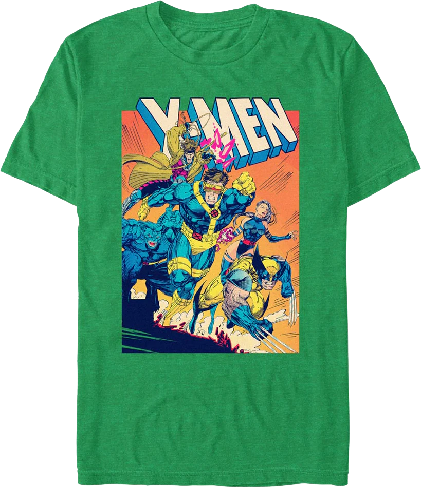X-Men Cover Shot Marvel Comics T-Shirt