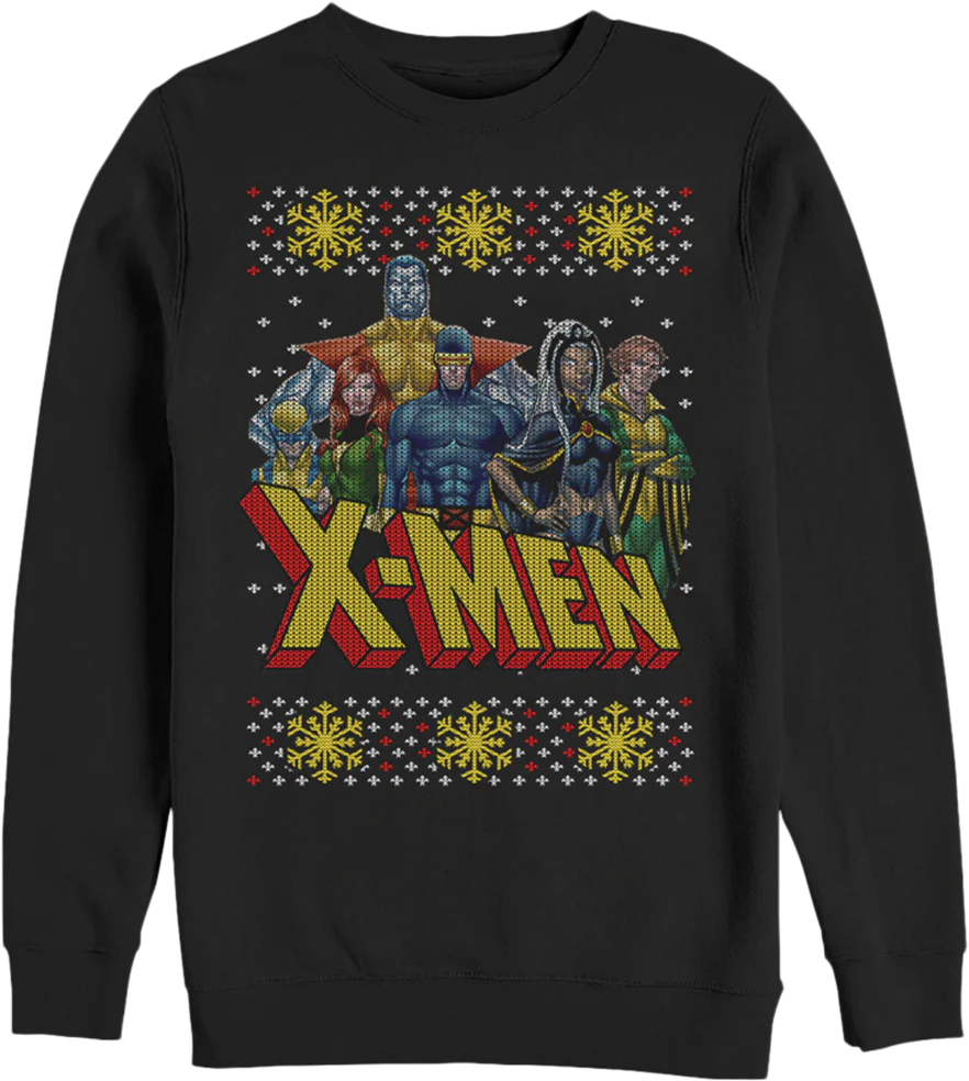 X-Men Faux Ugly Christmas Sweater