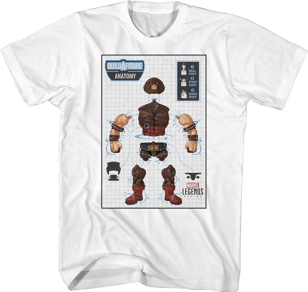 X-Men Juggernaut Build-A-Figure Marvel Comics T-Shirt