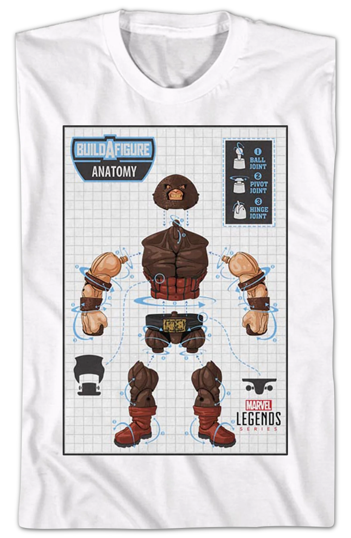 X-Men Juggernaut Build-A-Figure Marvel Comics T-Shirt - Image 2