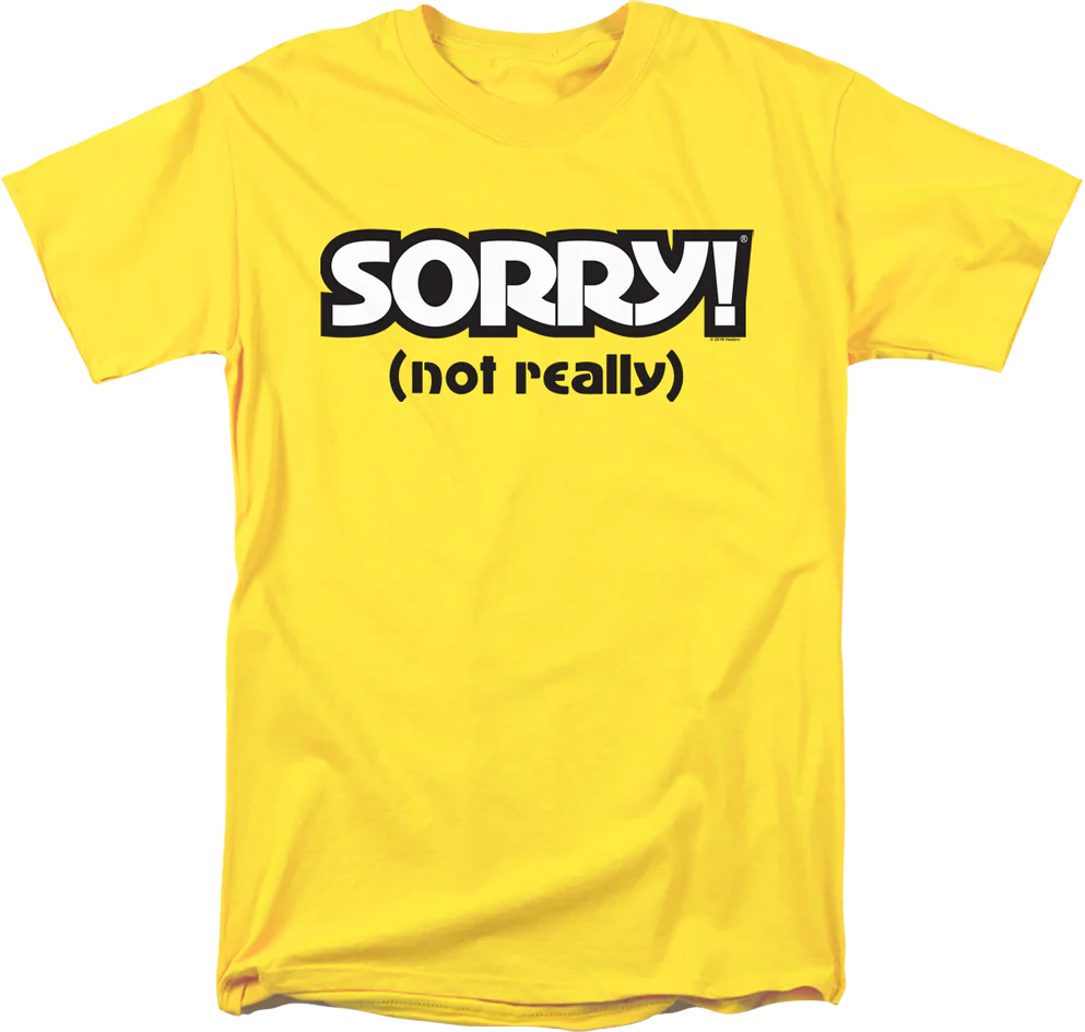 Yellow Sorry T-Shirt