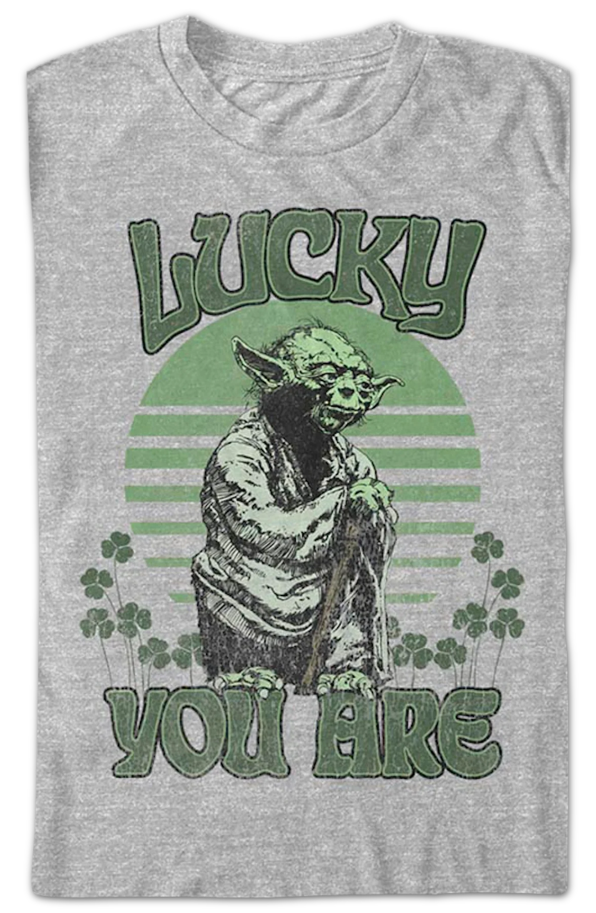 Yoda Lucky You Are Star Wars T-Shirt - Image 2