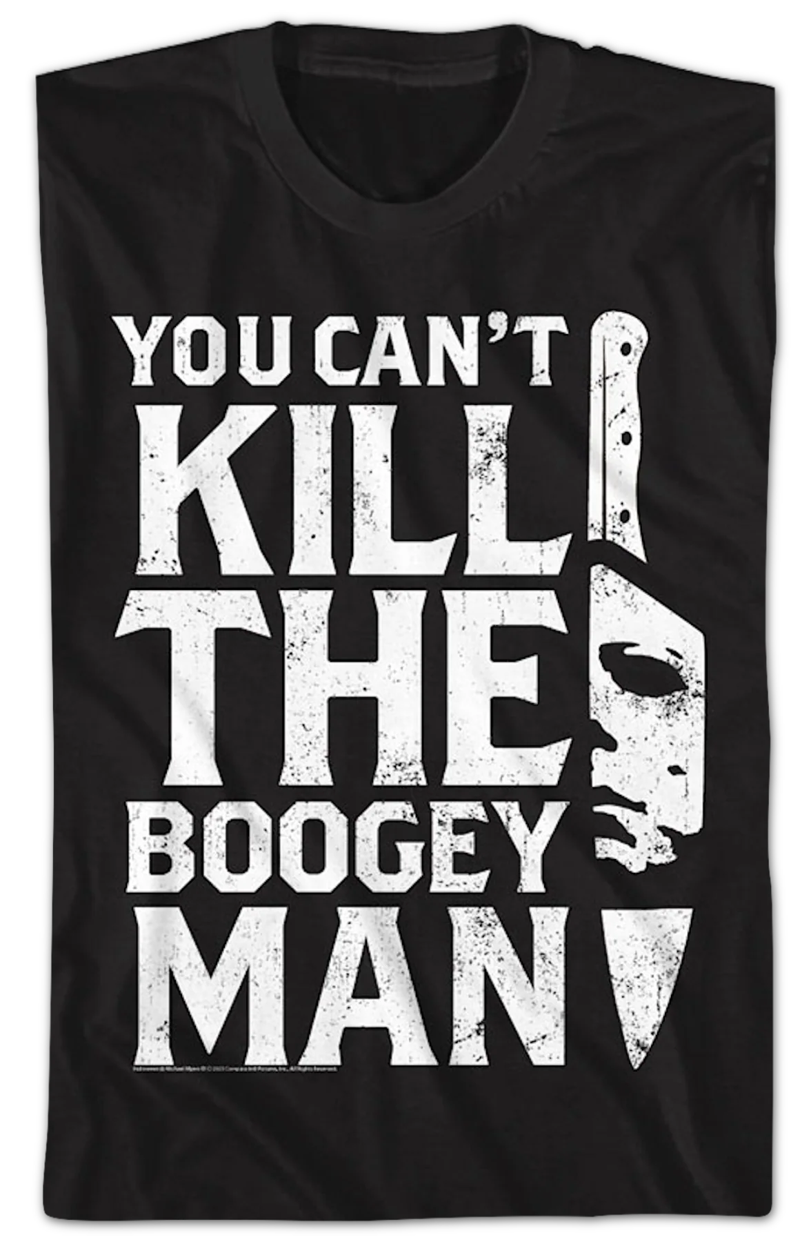 You Can't Kill The Boogeyman Knife Halloween T-Shirt - Image 2