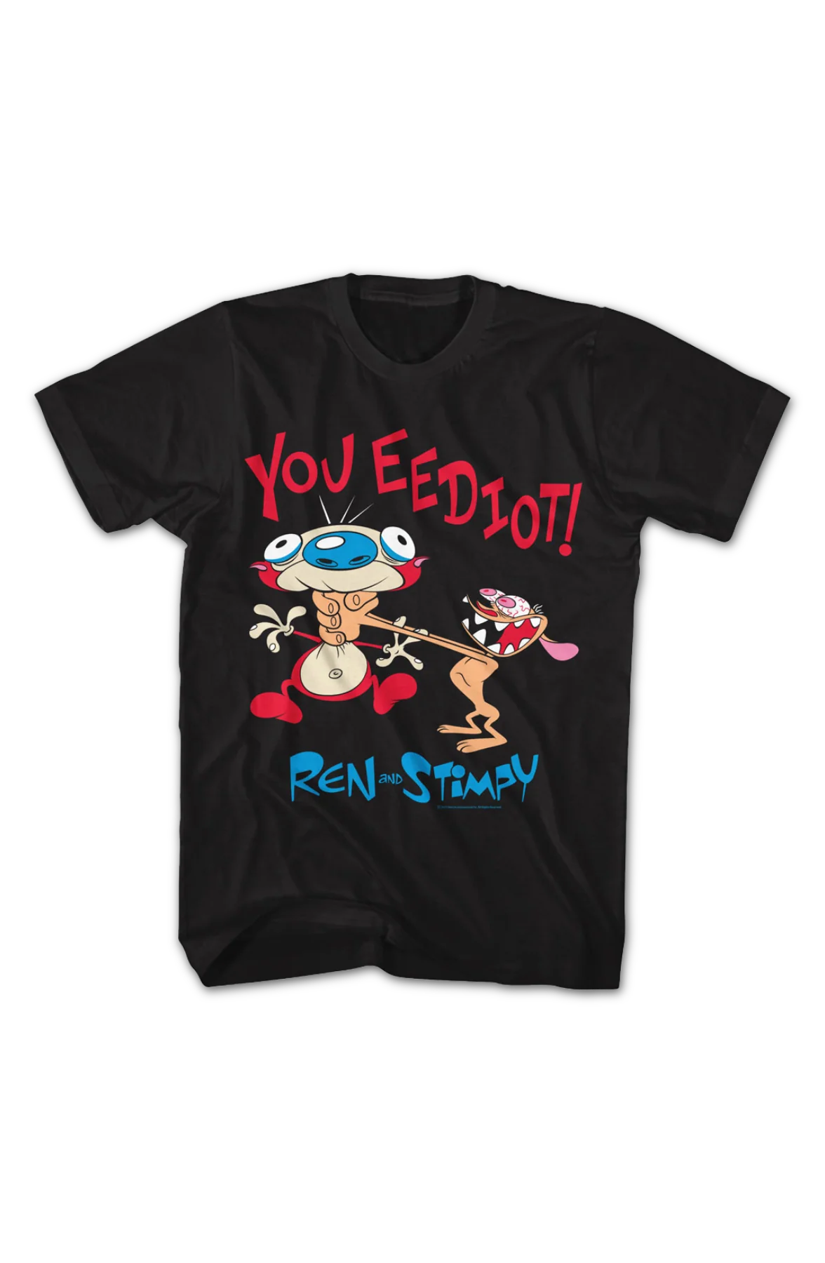 You Eediot Ren And Stimpy T-Shirt - Image 2