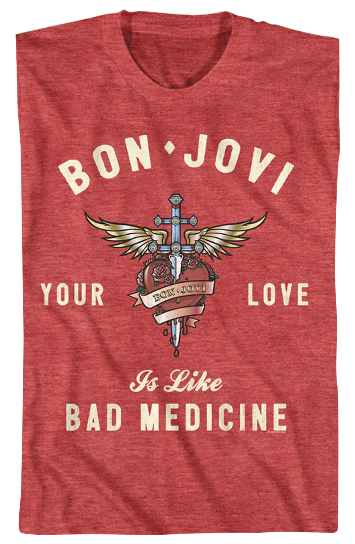 Your Love Is Like Bad Medicine Bon Jovi T-Shirt - Image 2